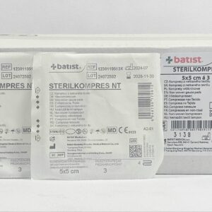 Kompres włókninowy jałowy 4W 5*5cm a'3szt-120szt